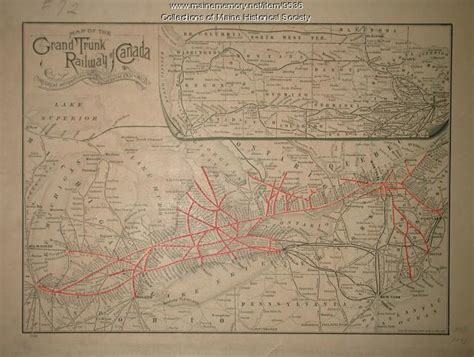 Map Of The Chicago And Grand Trunk And Grand Trunk Railway Line | lupon.gov.ph