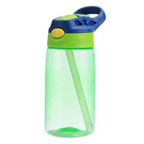 Kids Children Straw Water Bottle Plastic Drinking Cup Leak Proof ...