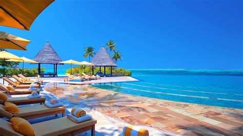 Beach Resort Wallpaper - WallpaperSafari