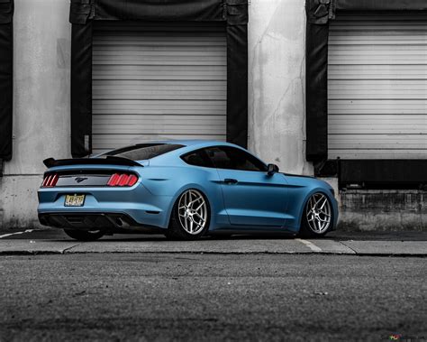 Blue Mustang 4K wallpaper download