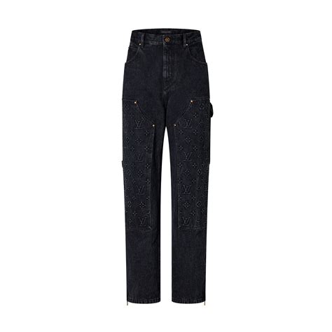 Louis Vuitton® Denim Carpenter Pants Black. Size 36 | Pantalón vaquero, Ropa, Camisas