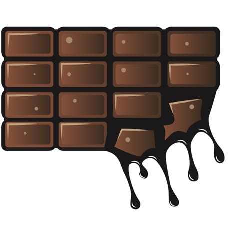 Melting chocolate bar | Free SVG