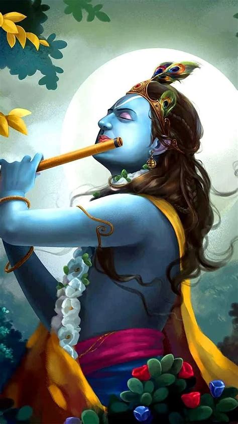 Krishna Flute Cartoon