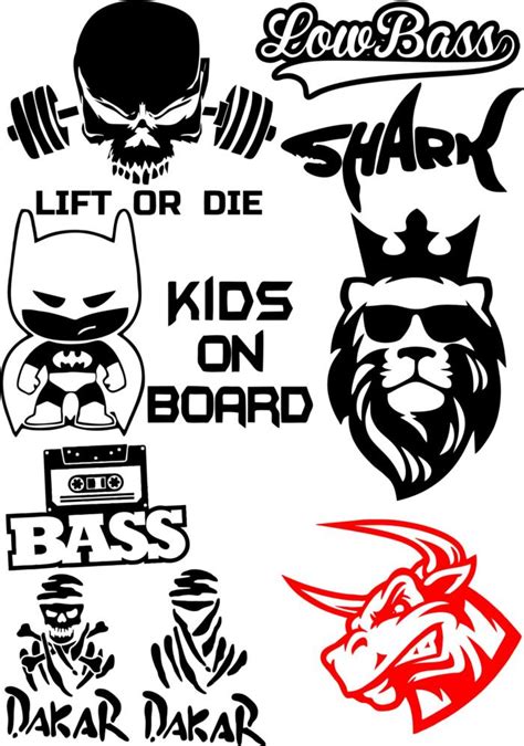 Vinyl Stickers on Car Vector Pack Free CDR Vectors Art for Free Download | Vectors Art