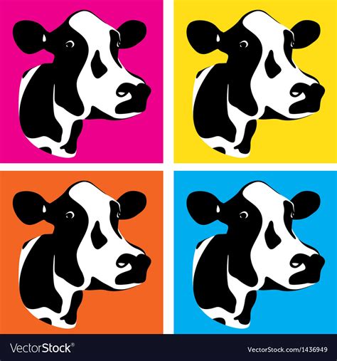 Cow head Royalty Free Vector Image - VectorStock