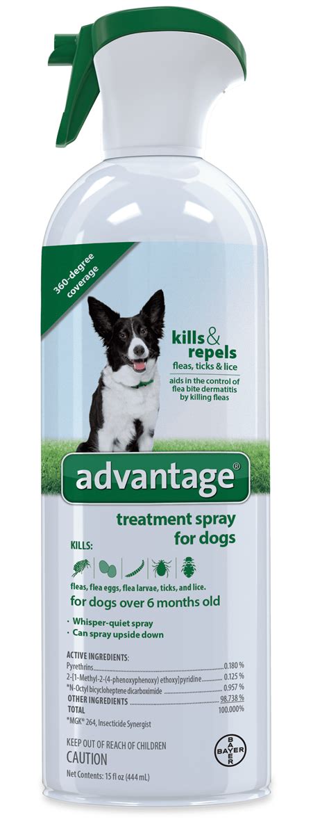 Bayer Advantage Flea Tick and Lice Treatment Spray Dog and Puppy, 15 Oz - Walmart.com