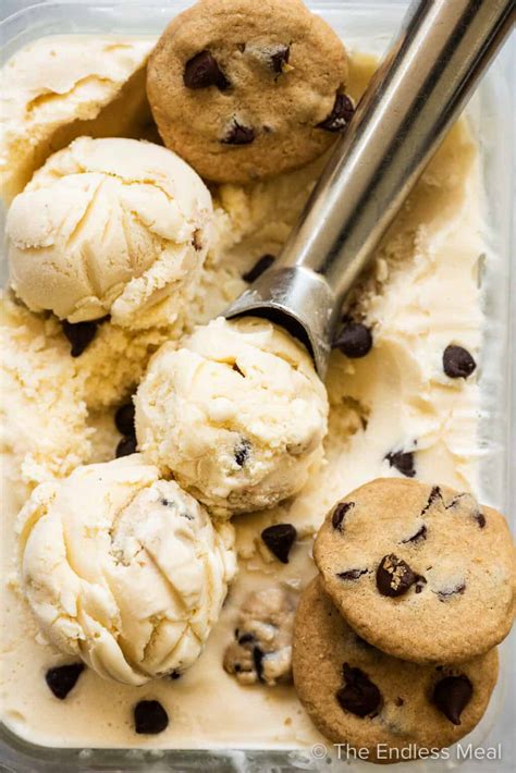 BEST Chocolate Chip Cookie Dough Ice Cream - The Endless Meal®