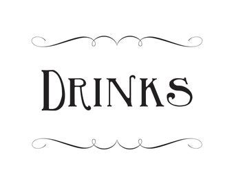 Signature Drink Bar Sign Printable Custom by ShannasDIYPrintables