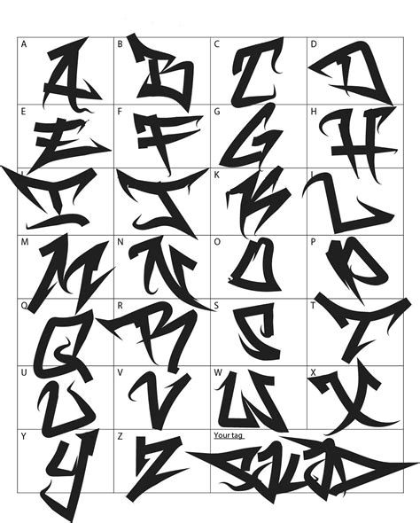 Graffiti Alphabet Sketches