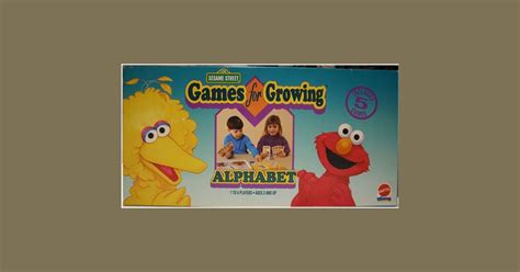 Sesame Street Games for Growing: Alphabet | Board Game | BoardGameGeek