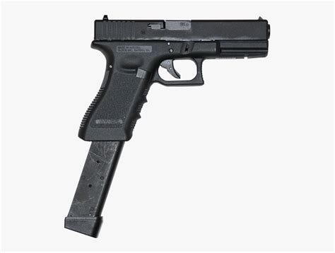 Glock Vector Extended Clip Drawing - Glock 19 Gen 4 , Free Transparent ...