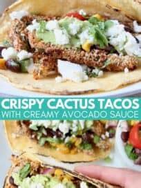 Vegetarian Crispy Cactus Tacos Recipe - WhitneyBond.com