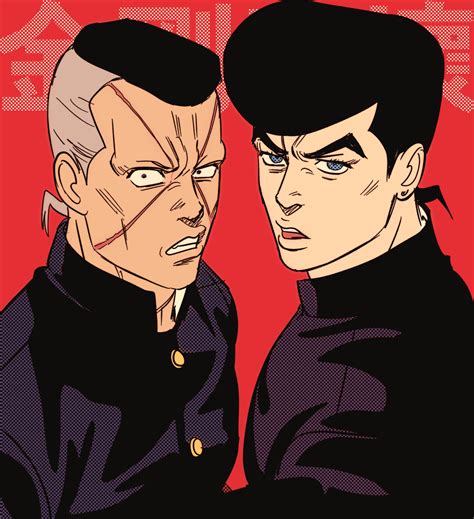 Josuke and Okuyasu - JoJo's Bizarre Adventure Wallpaper (43719150) - Fanpop