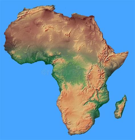 Plain Africa Map / Etymological Map of Africa OC 2500 x 2512 : MapPorn - Map of africa, with ...