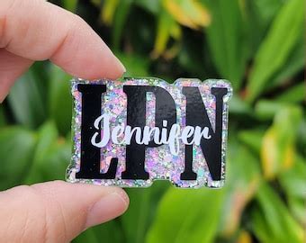 Personalized LPN Nurse Name Badge Reel/ ID Holder - Etsy