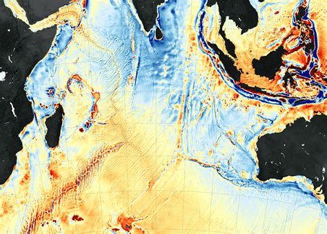 Ocean Floor Pacific Ocean Depth Map