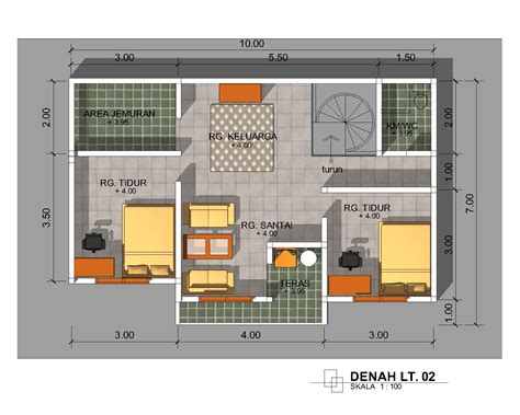 Denah Sketsa Rumah Minimalis 9 - Desain Rumah Minimalis