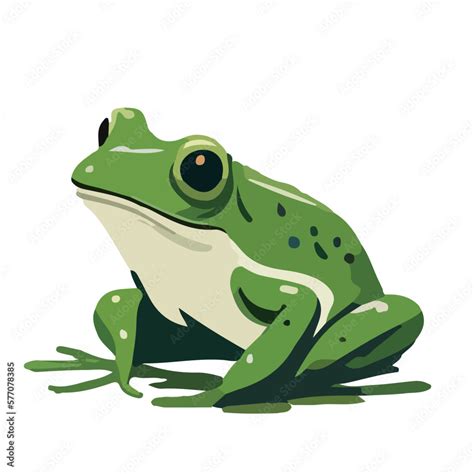 Frog. Simple vector graphics consisting of few colors. Stock Vector ...