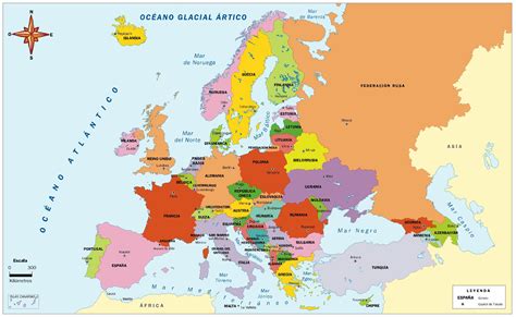 Mapa político de Europa | Geografía Turística