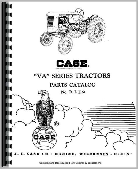 Case VAC Tractor Parts Manual