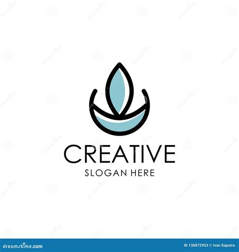 Abstract Flower Logo Design Inspiration Stock Vector - Illustration of elements, branding: 130872953