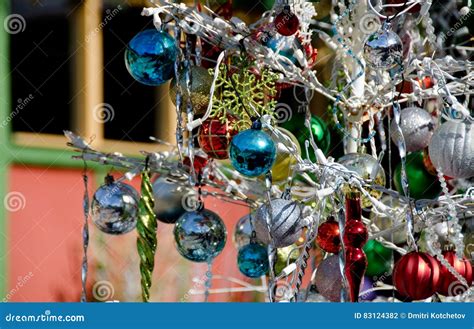 Christmas Decorations in Spanish Art Village - 4 Stock Photo - Image of spanish, glass: 83124382