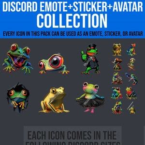 Frog Discord Emojis, Discord Emotes, Discord Stickers, Discord Avatar, Twitch Emotes, Gangster ...