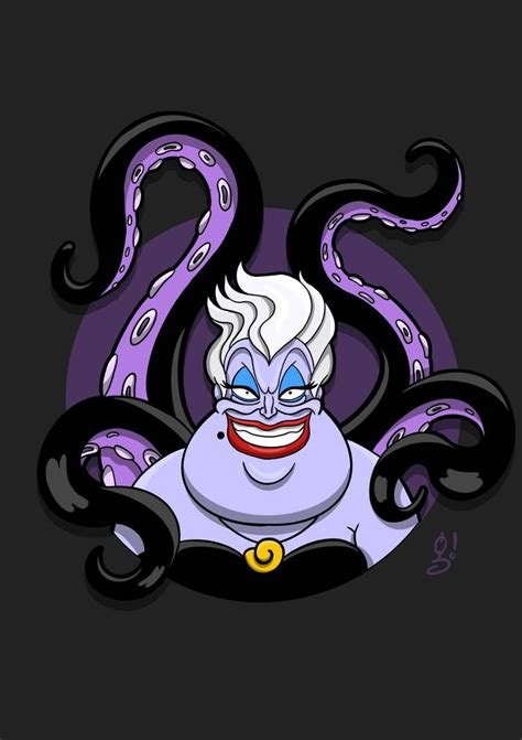 Disney Villains Ursula Drawing