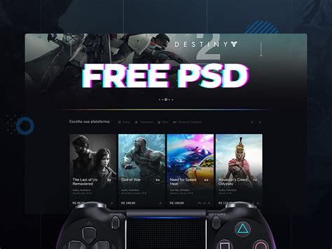 Gaming Website Template | Free PSD Template | PSD Repo