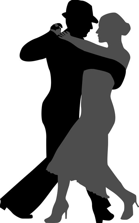 Tango Ballroom dance Silhouette - Two dancers png download - 1581*2540 - Free Transparent Tango ...