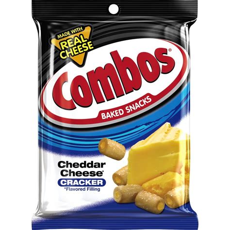 Combos Cheddar Cheese Backed Snack Cracker, 6.3 Oz. - Walmart.com ...