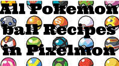 Pokeball Recipes Pixelmon - Pixelmon Crafting Guide Pixelmoncraft Pixelmon Server - Pokemon ...