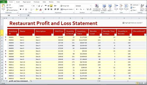 Free Excel Template For Restaurant Accounting - Templates : Resume Designs #qagpGr6vmp