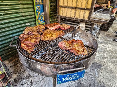 Buenos Aires, Argentina - Dec 16, 2023: Argentine Food Called Parrillada Served in the La Boca ...