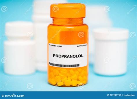 Propranolol Medication in Plastic Vial Stock Image - Image of arrhythmias, medication: 277291793