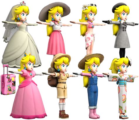 Toy Peach Doll Princess Mario Super Odyssey Transparent HQ PNG Download | FreePNGimg