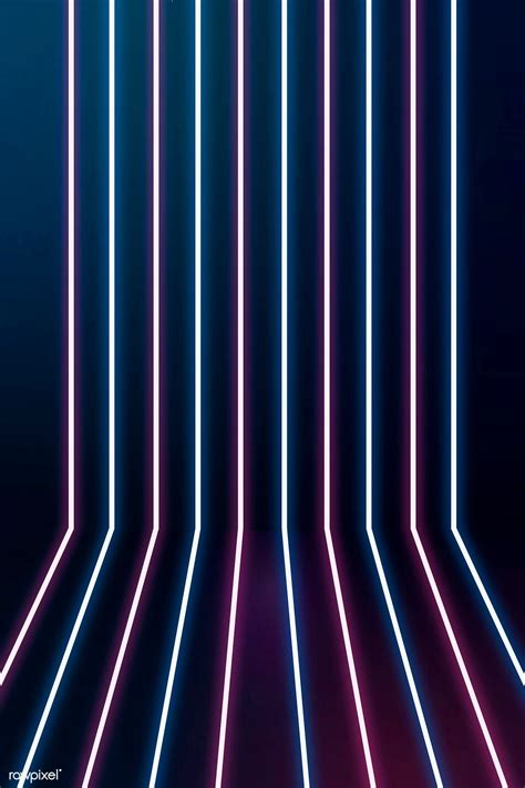 Glowing blue and pink neon lines patterned background | free image by rawpixel.com / Aum Pink ...