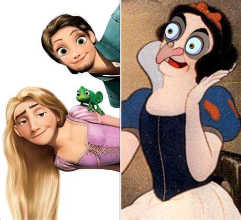 What Happens When You Swap Faces of Classic Disney Cartoon Characters…