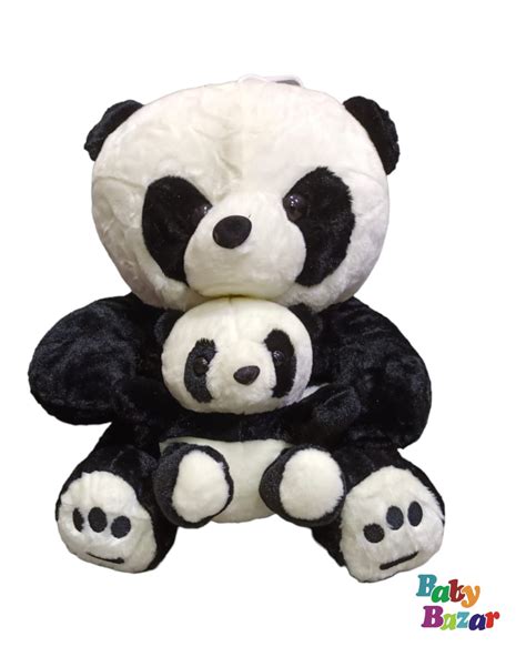 Panda with Baby Plush Toy – Baby Bazar