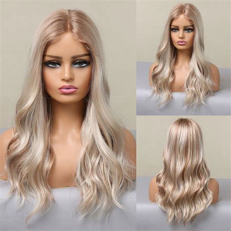 Natural Synthetic Ombre T Part Lace Wigs for Women Daily Party Heat Resistant | eBay | Blonde ...