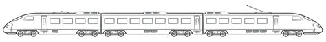 Train Side View Drawing