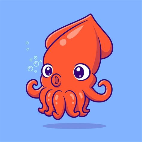 Easy Squid Drawing