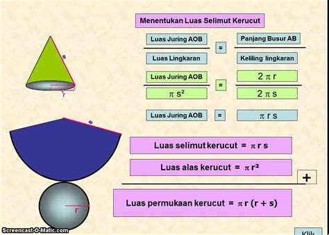 Cara Menghitung Luas Permukaan Dan Volume Kerucut Rumus Dan Contoh ...