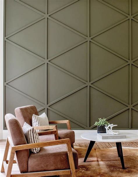 Geometric Wood Feature Walls - Jessica Baker - Blog