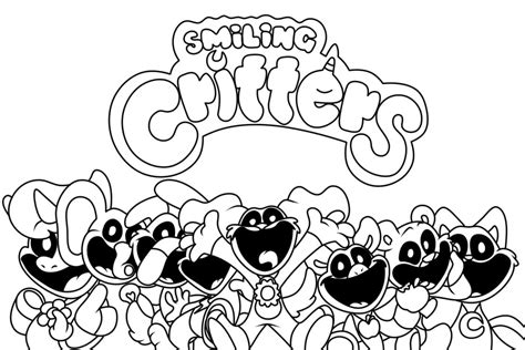 Free Printable Smiling Critters coloring page - Download, Print or ...