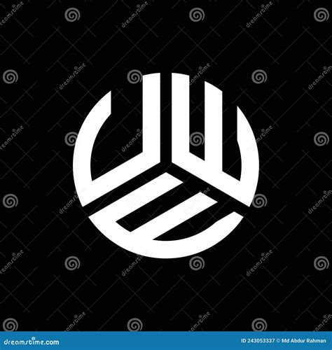 UWE Letter Logo Design on Black Background. UWE Creative Initials Letter Logo Concept. UWE ...