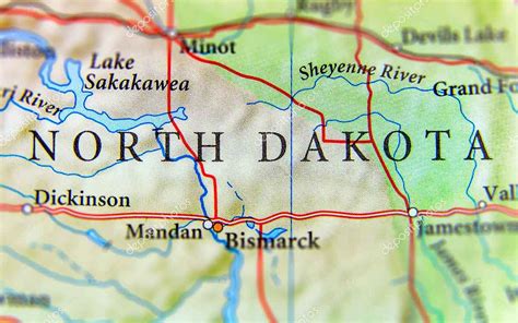 North Dakota County Map With Roads