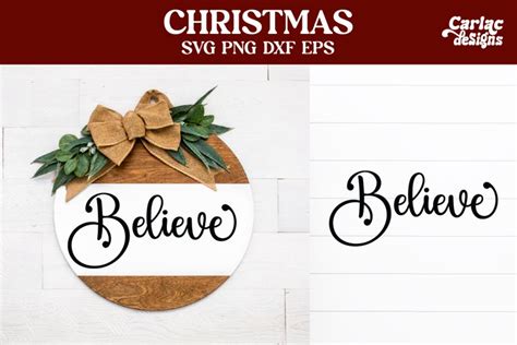 Believe SVG | Christmas Sign SVG