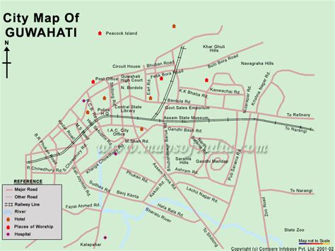 GuwahatiMap,Map of Guwahati,Guwahati City Map,Guwahati Tourist Map ...