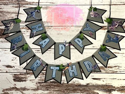 Jurassic World Birthday Banner Jurassic Park Custom / - Etsy in 2022 ...